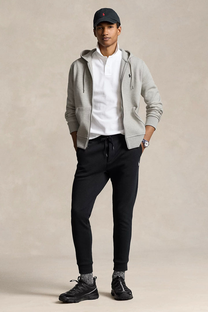POLO RALPH LAUREN Double-Knit Full-Zip Hoodie Lt Sport Heather - Dale