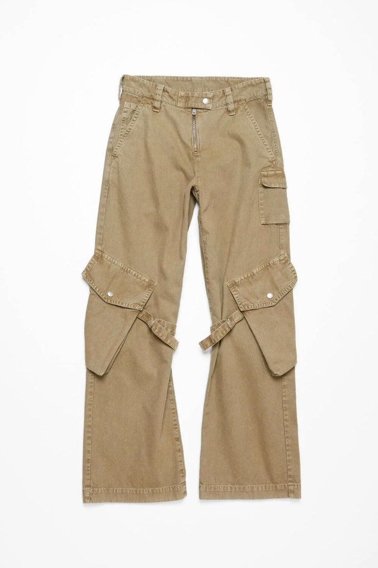 ACNE STUDIOS Cargo Trousers Washed Beige - Dale