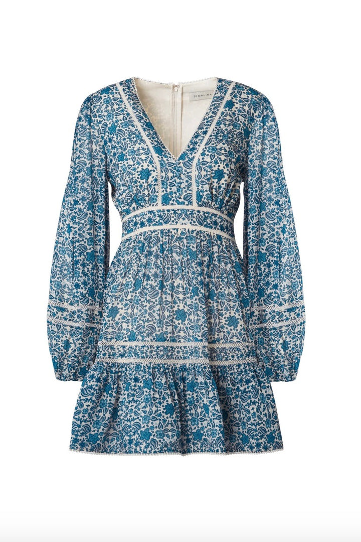 BY MALINA Ariella Printed Ruffled mini dress - Dale