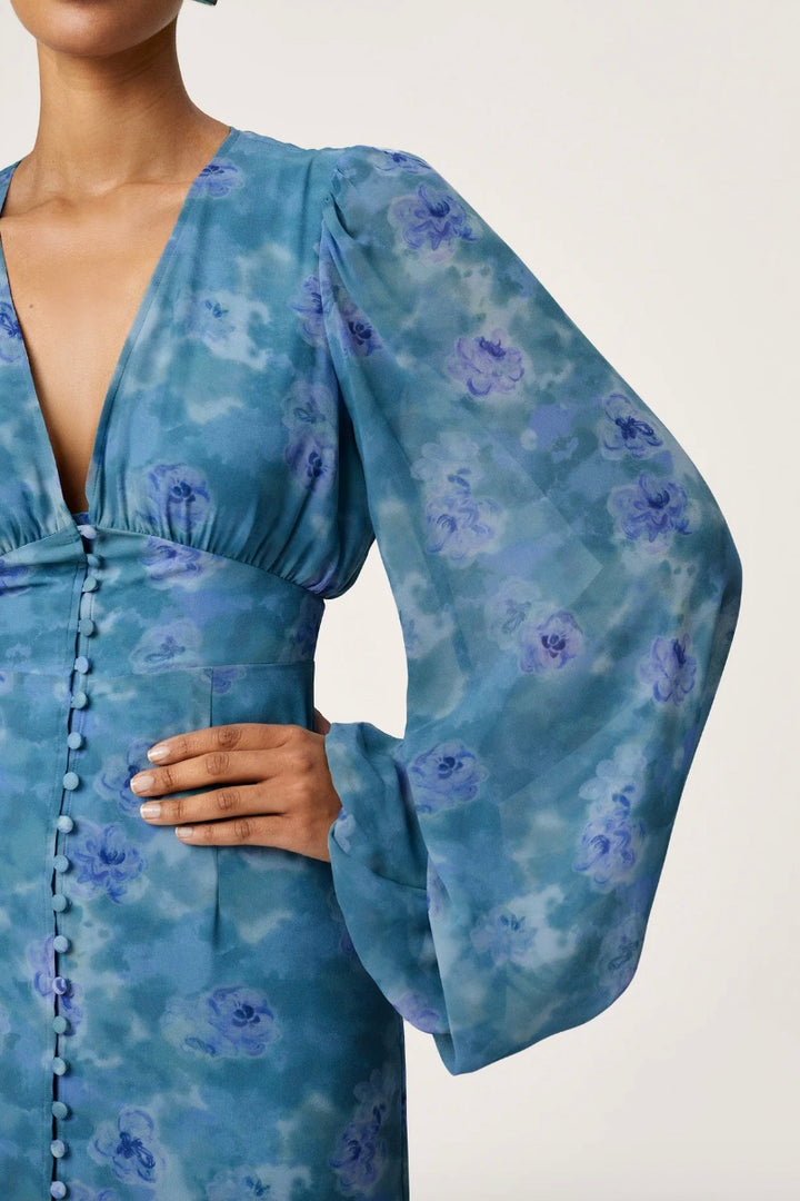 ADOORE Positano Dress Dusty Blue - Dale