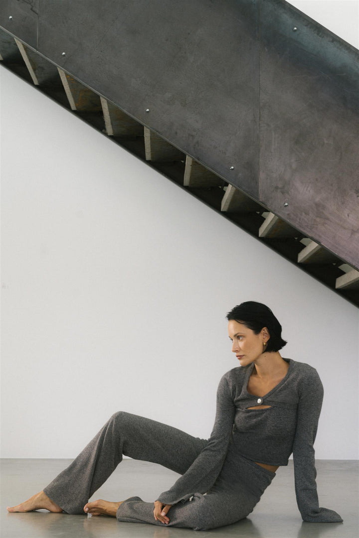 AVORA Calma Pant Dark Grey Melange - Dale