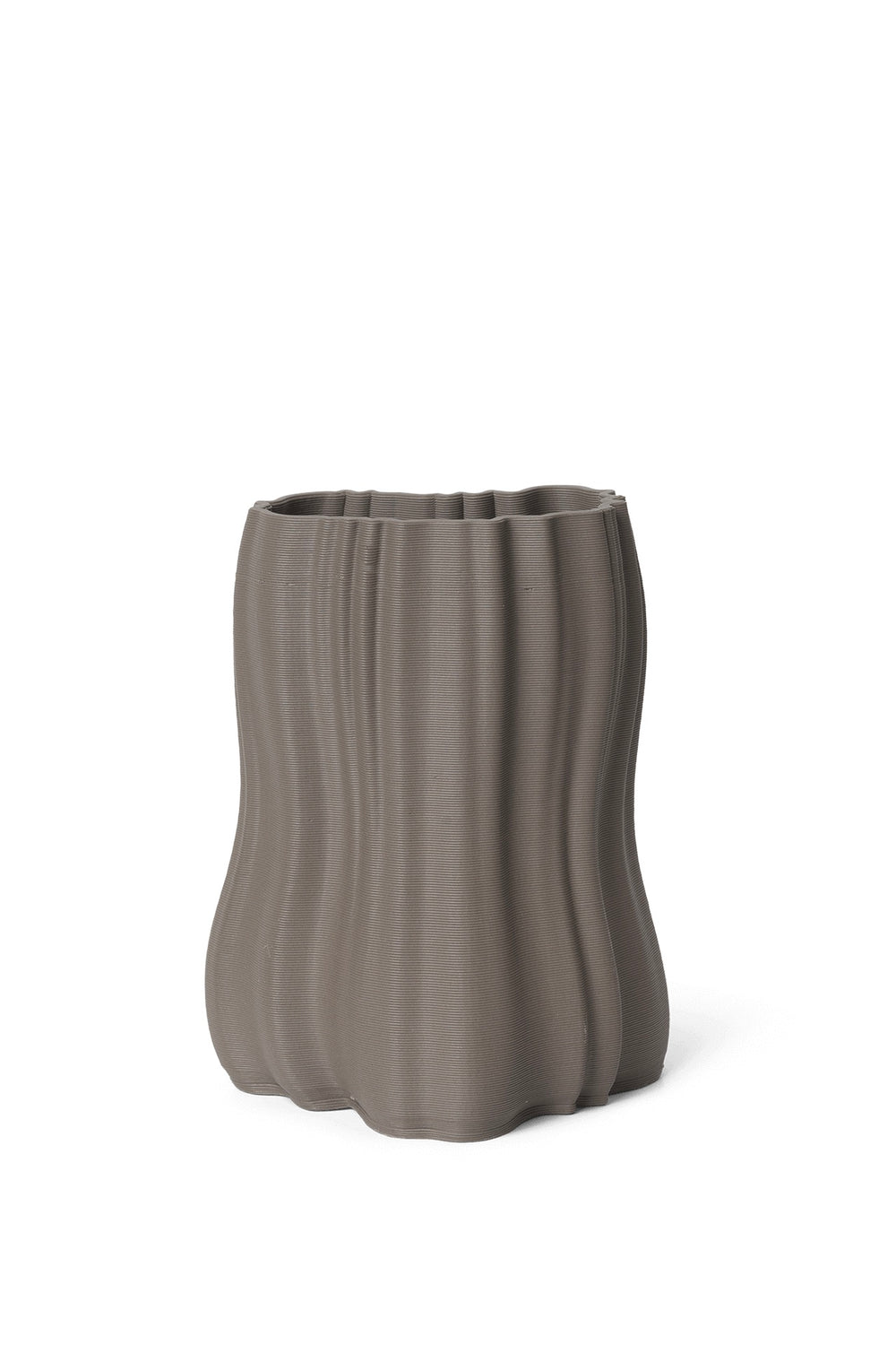 ferm LIVING Moire Vase Small Anthracite - Dale