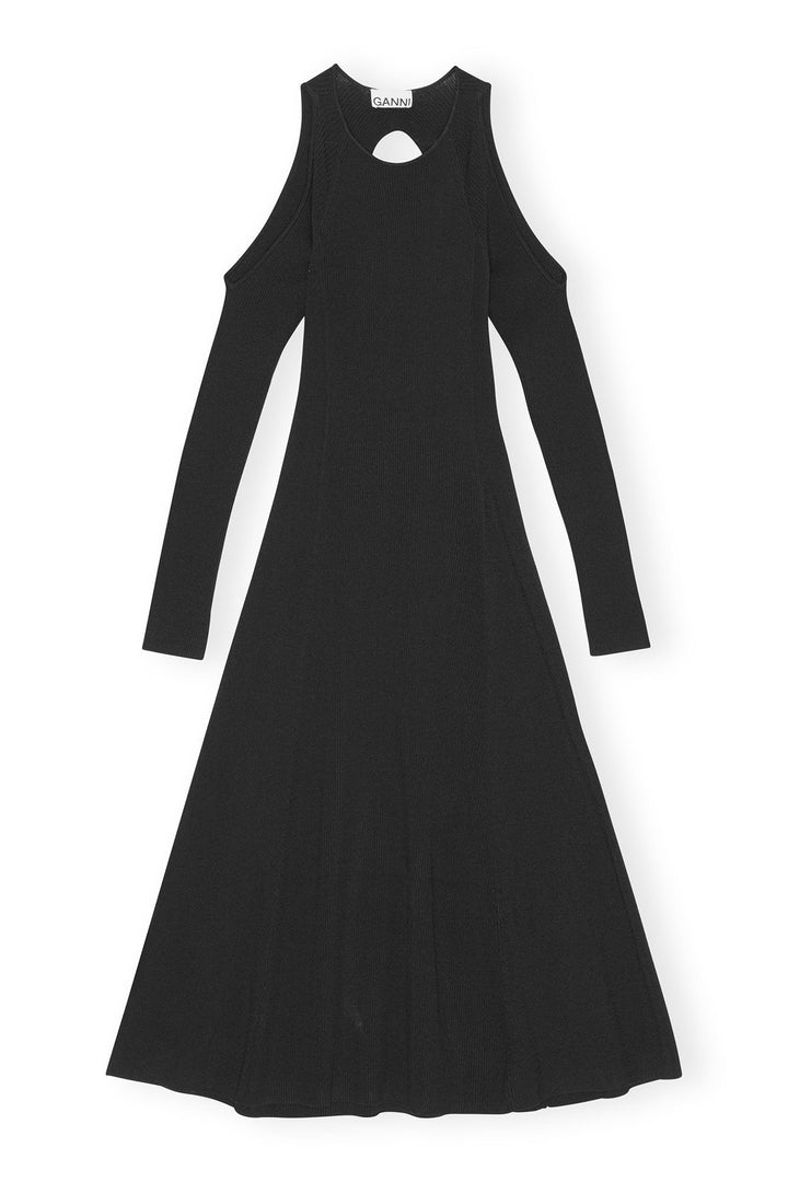 GANNI Melange Open Back Midi Dress - Dale
