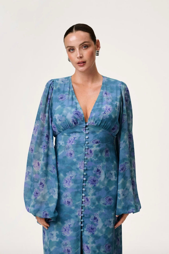 ADOORE Positano Dress Dusty Blue - Dale
