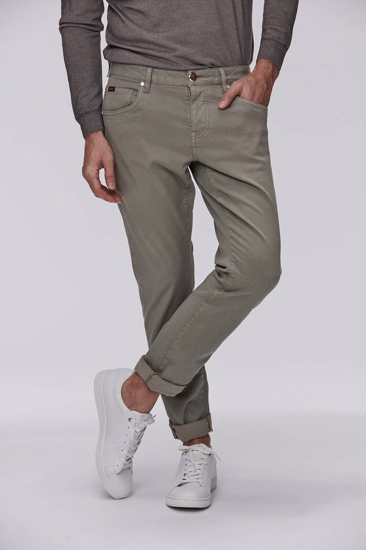 MINOSS 5-PKT CLYO STRETCH DUSTY GREEN - Dale
