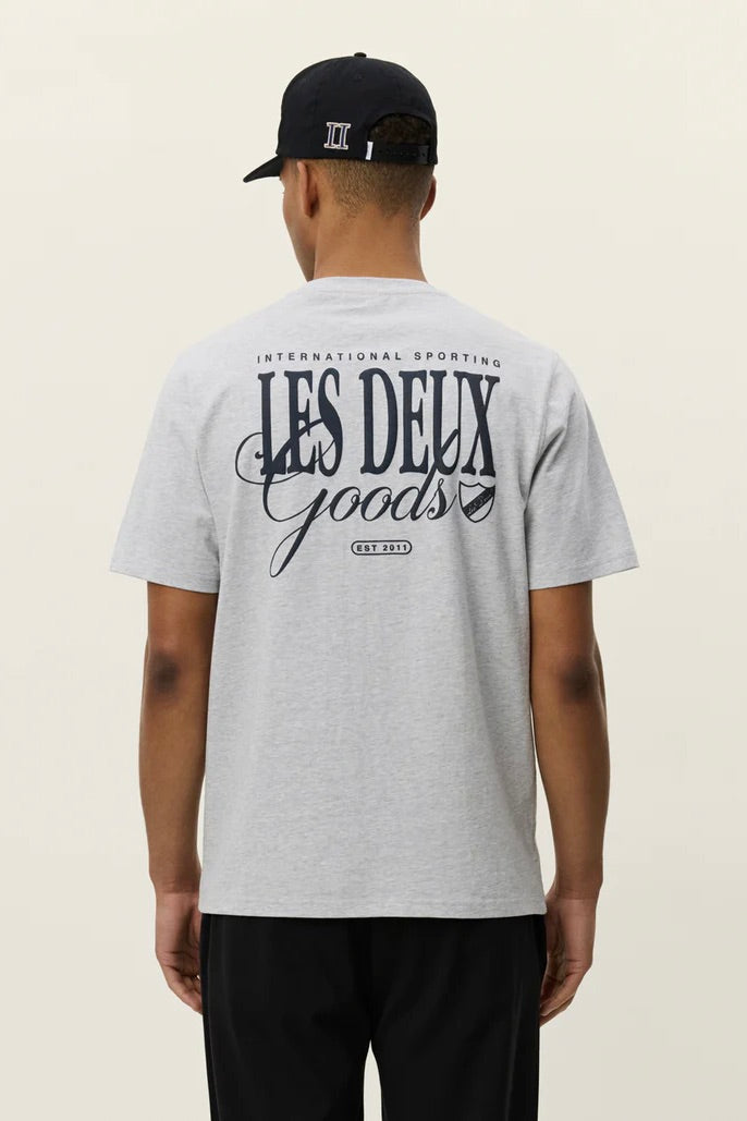 LES DEUX Goods T-Shirt Snow Melange - Dale