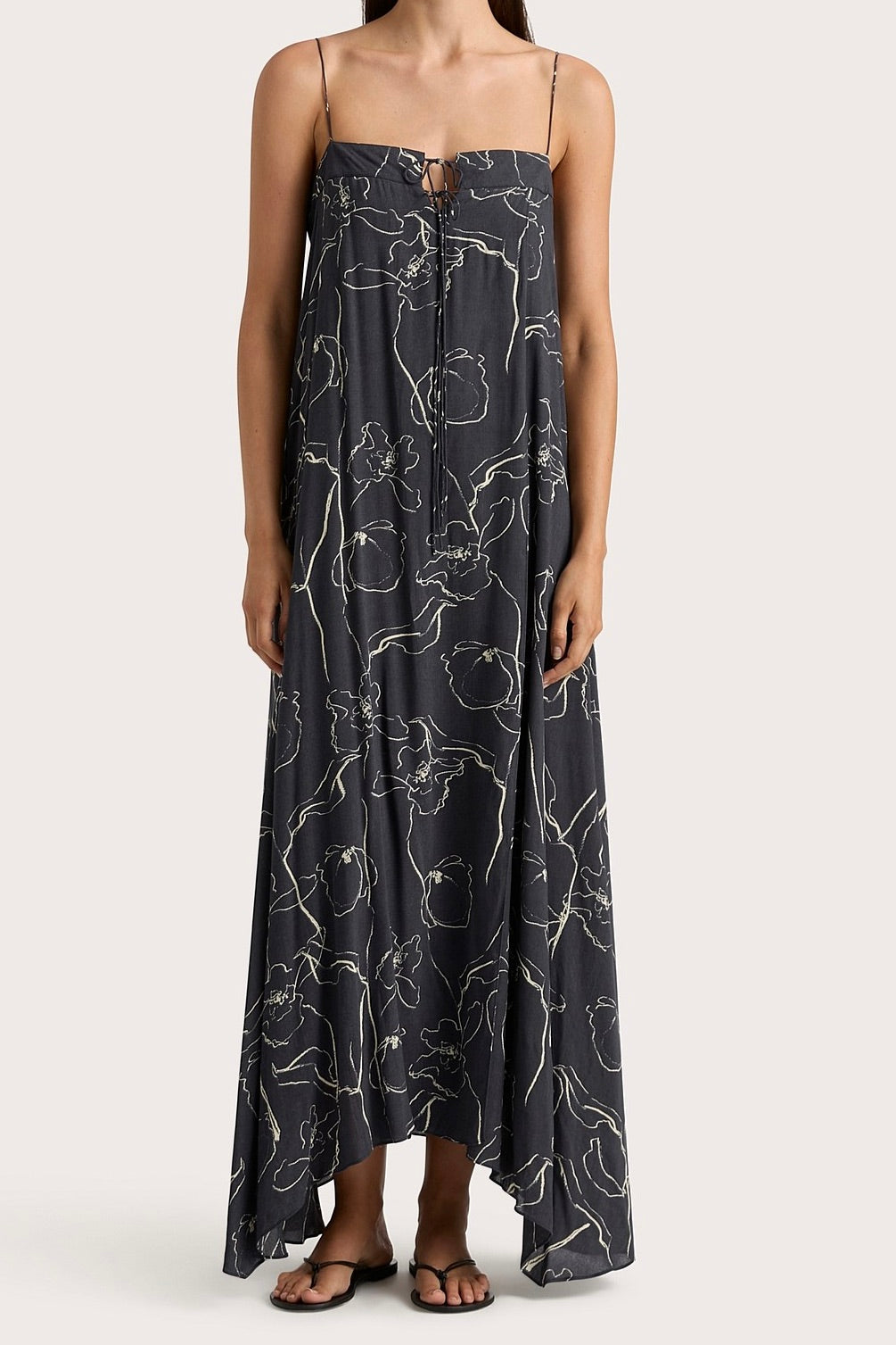 FAITHFULL THE BRAND Aurelié Spaghetti Strap Maxi Dress - Dale