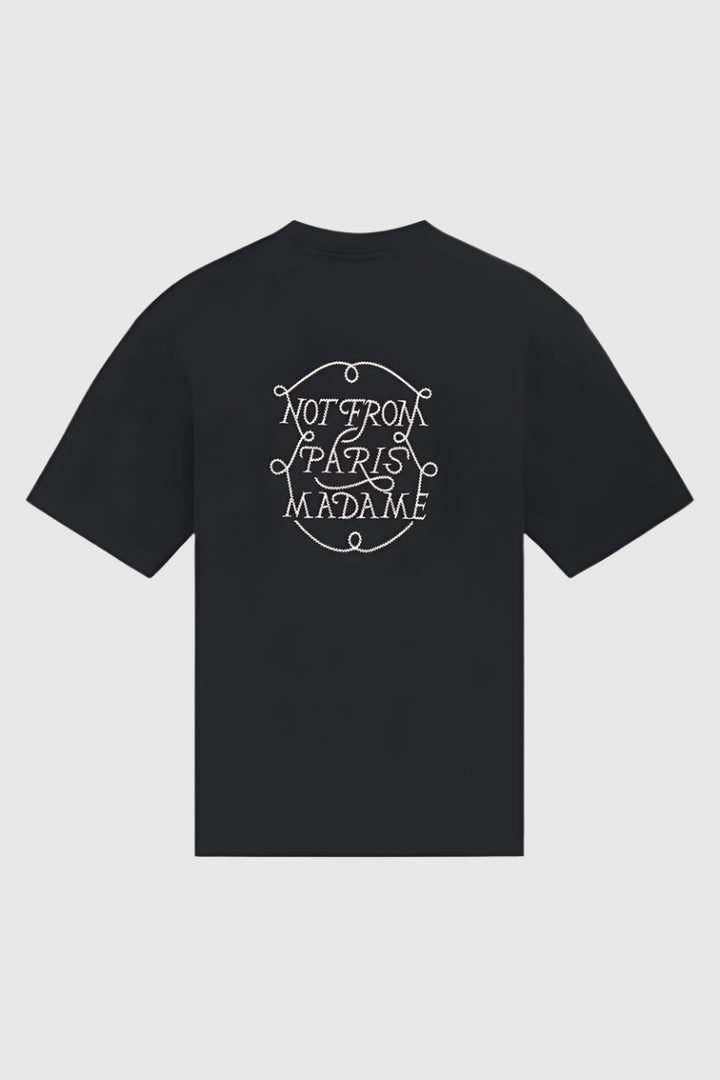 Drôle de Monsieur Le Tshirt Slogan Tresses Black - Dale