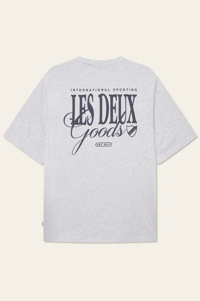 LES DEUX Goods T-Shirt Snow Melange - Dale