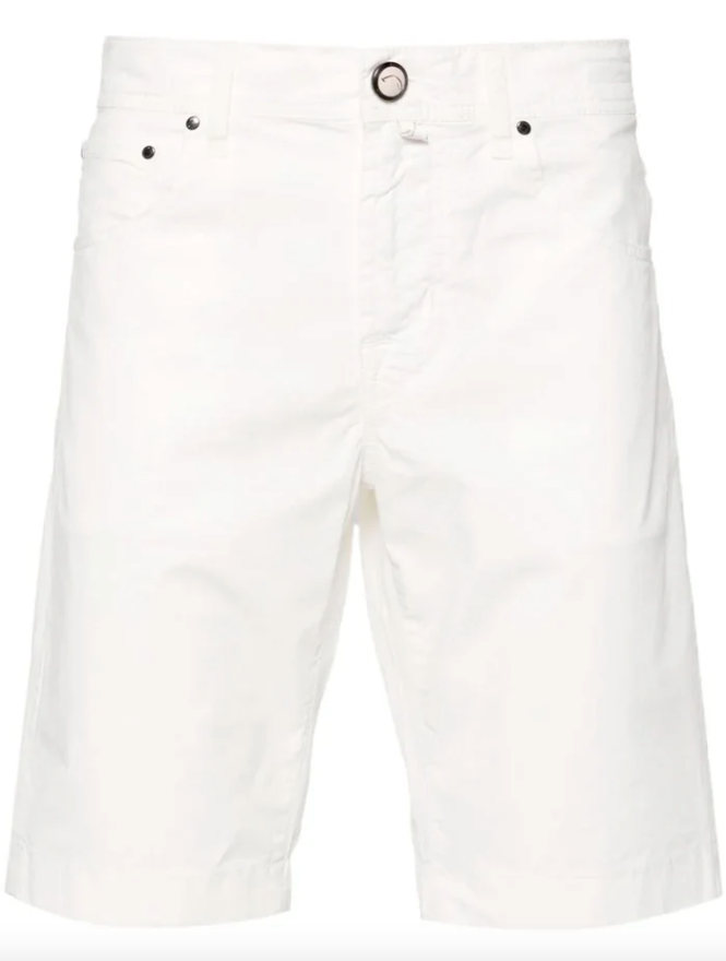 JACOB COHEN Nicolas Bermuda Slim Fit Optical White - Dale