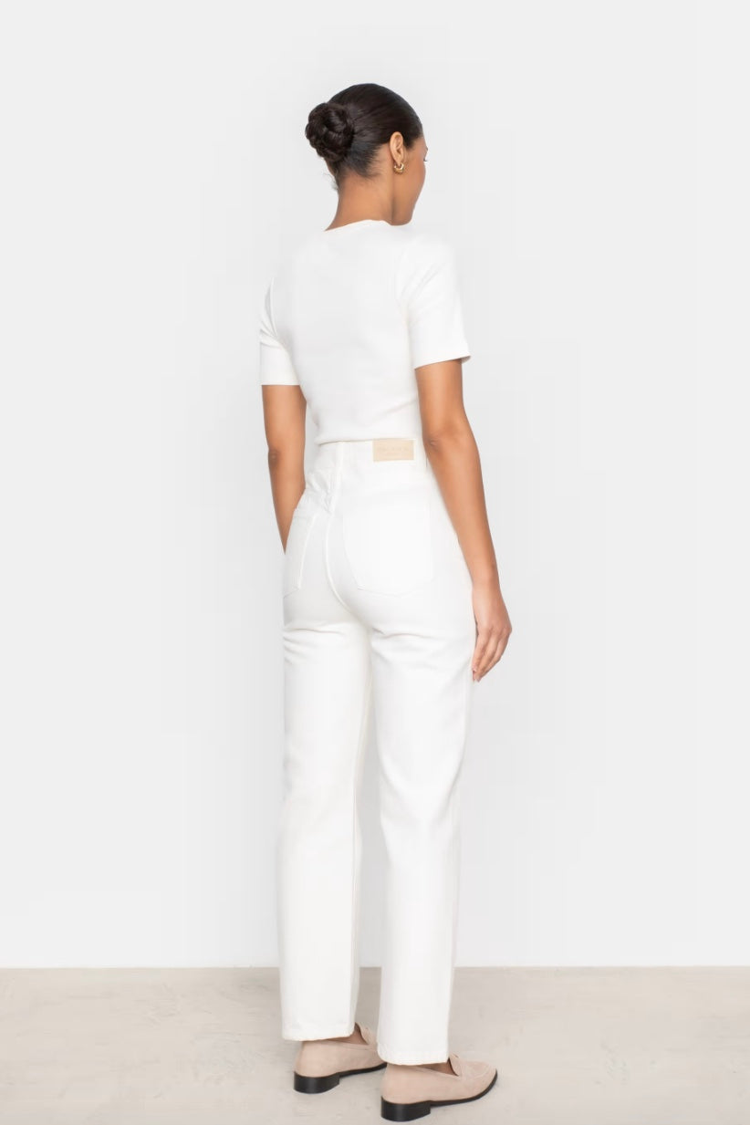CAMILLA PIHL DENIM Holly Slightly Cropped White - Dale