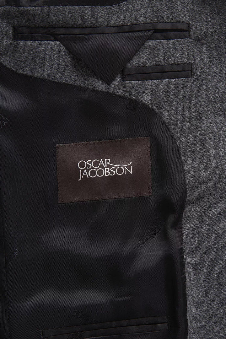 OSCAR JACOBSON Edmund Blazer Suede Grey - Dale