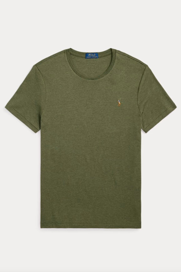 POLO RALPH LAUREN Custom Slim Fit Soft Cotton T-Shirt Service Green Heather - Dale