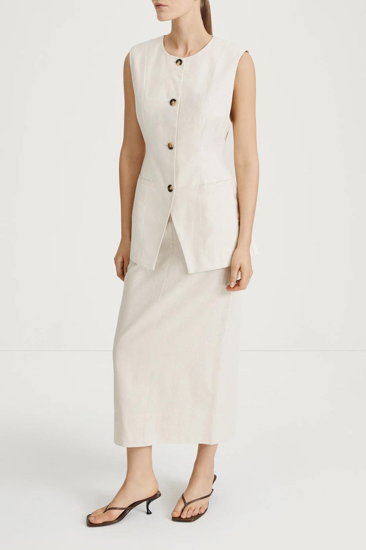 STYLEIN Sirella Vest Raw Linen - Dale