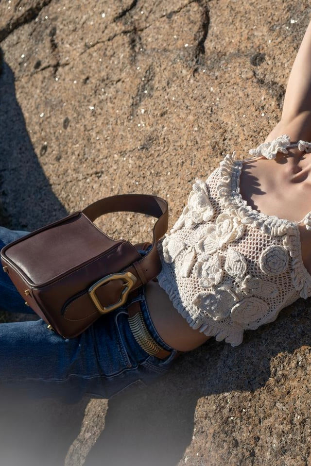 CALA & JADE Masago Mini Tote Bag Pecan - Dale