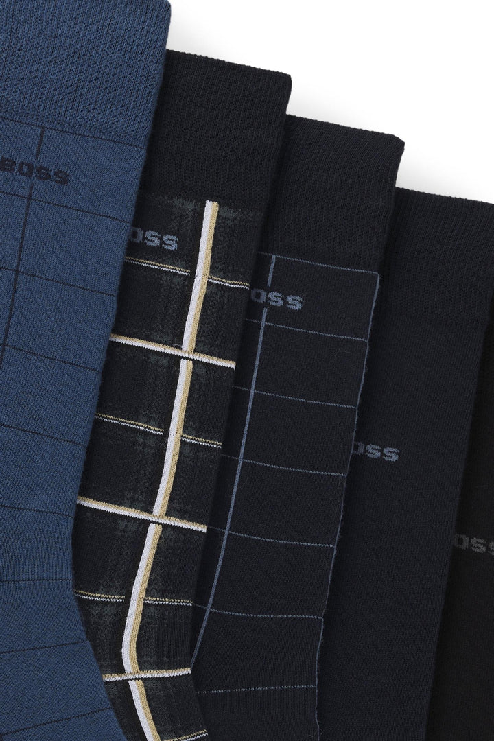 BOSS 5 pair Sock Giftset Check Open Miscellaneous - Dale
