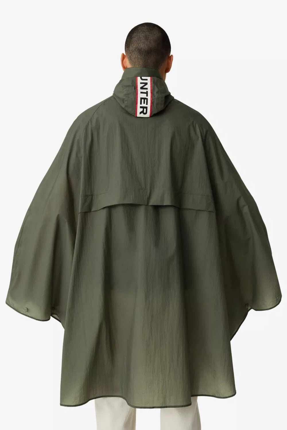 HUNTER Unisex Travel Packable Poncho Lichen Green - Dale