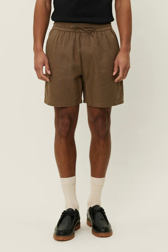 LES DEUX Otto Linen Shorts Cub - Dale