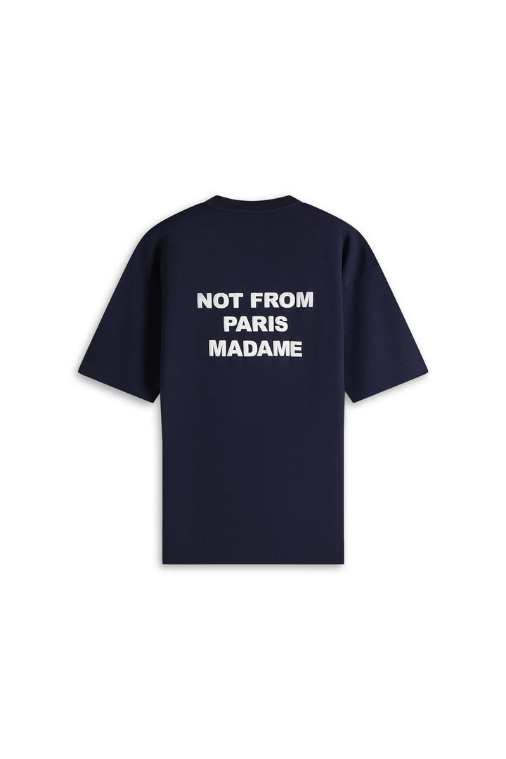 Drôle de Monsieur Le T-shirt Slogan Navy - Dale