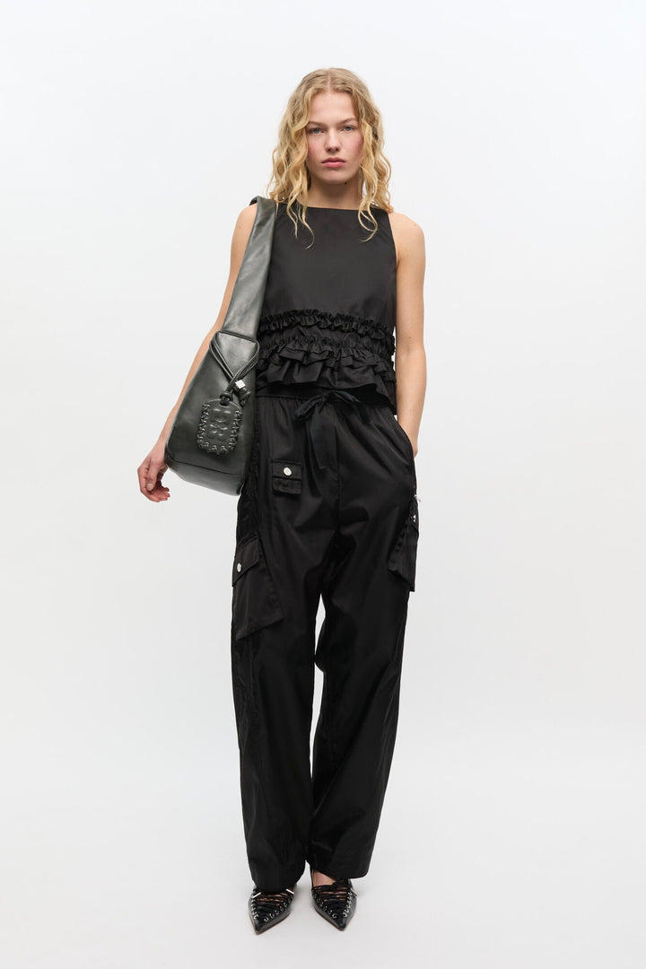 GANNI Ganni Bou Bag Hobo Medium Steal Grey - Dale