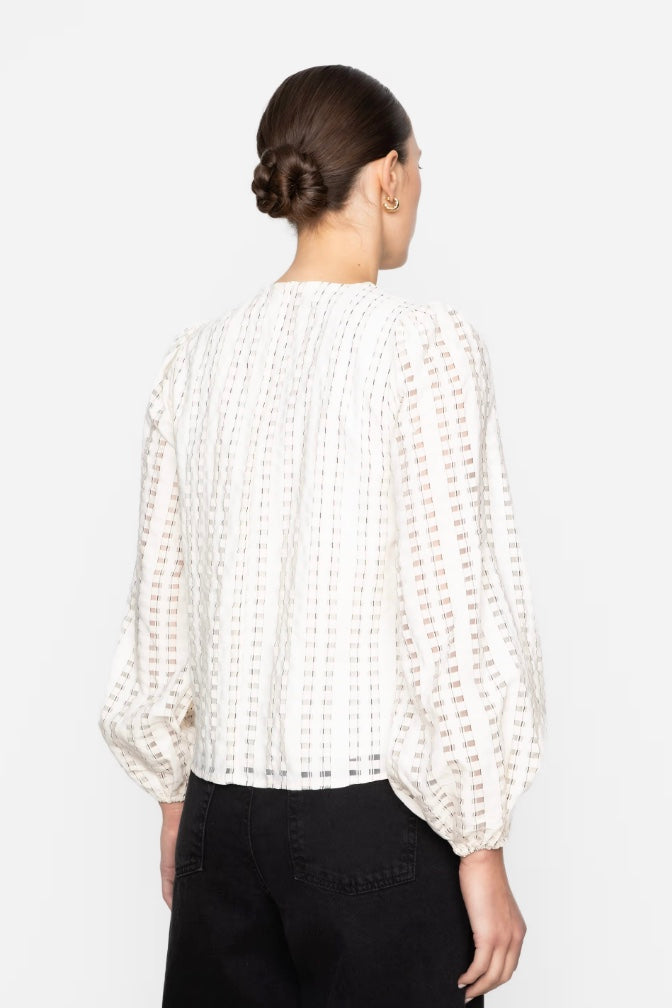 CAMILLA PIHL Rina Blouse Cream Check - Dale