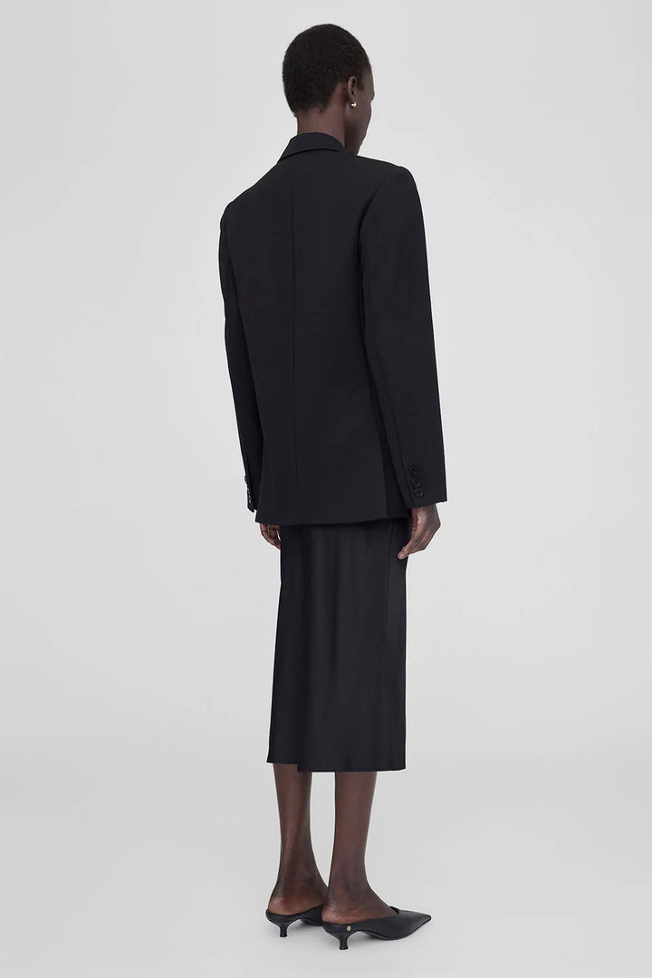 ANINE BING Bar Silk Skirt Black - Dale