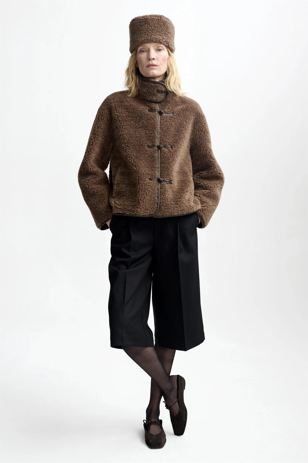 CHRISTIAN AKS Zola Lamb Fur Jacket - Dale