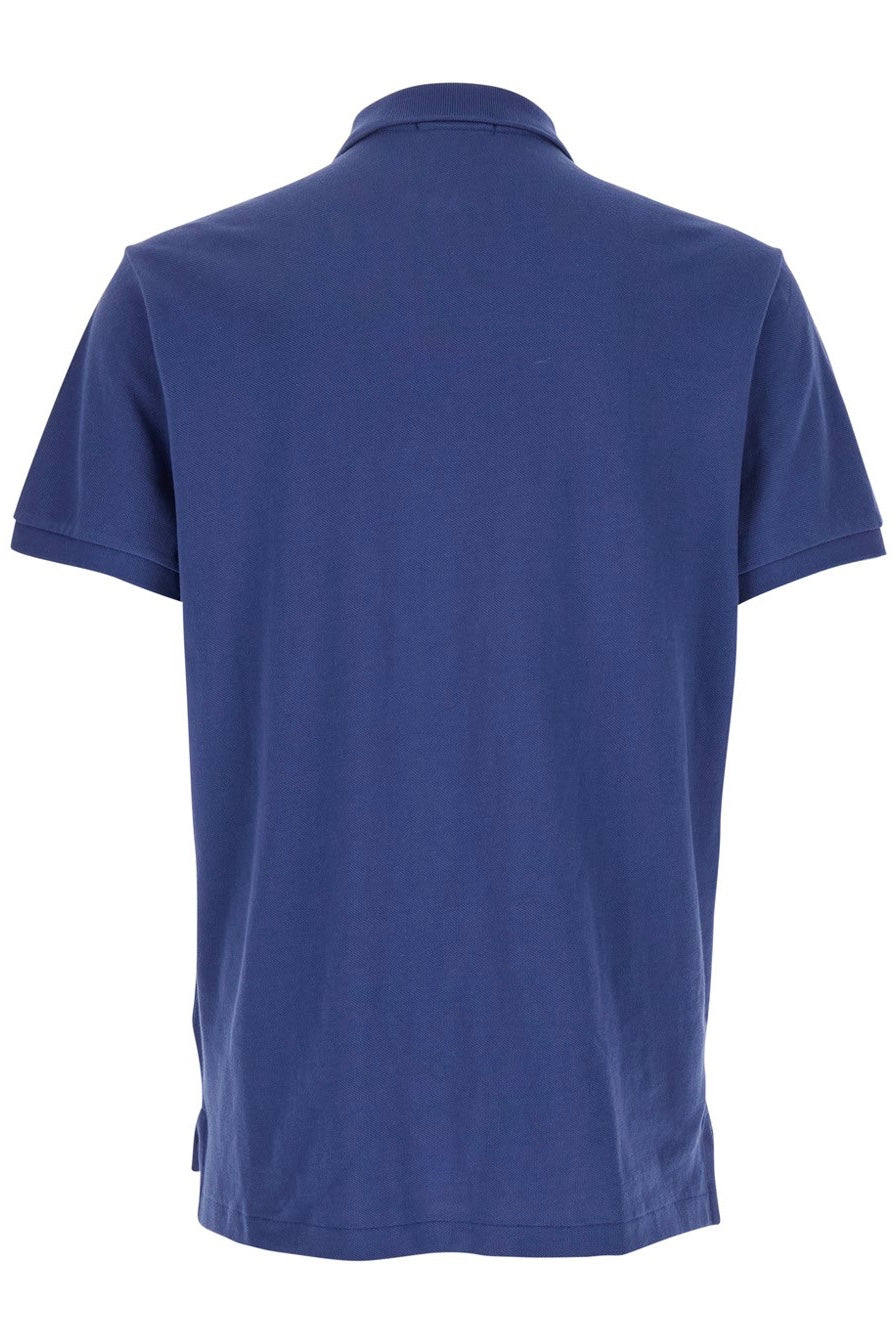 POLO RALPH LAUREN Custom Slim Fit Mesh Polo Shirt Light Navy - Dale