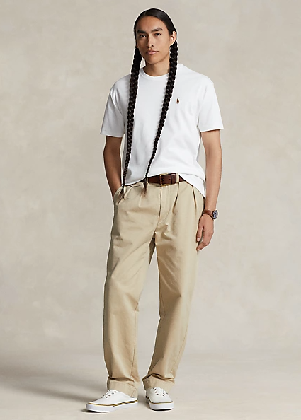 POLO RALPH LAUREN Custom Slim Fit Soft Cotton T-Shirt White - Dale