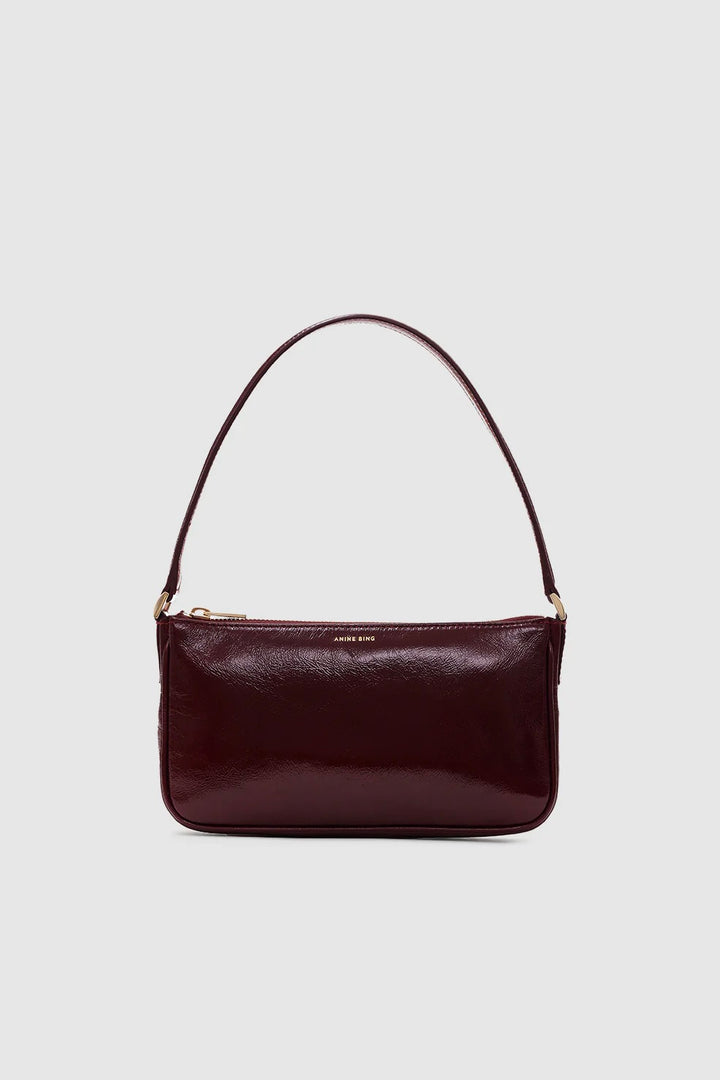Mini Elly Bag Oxblood Crinkled Patent