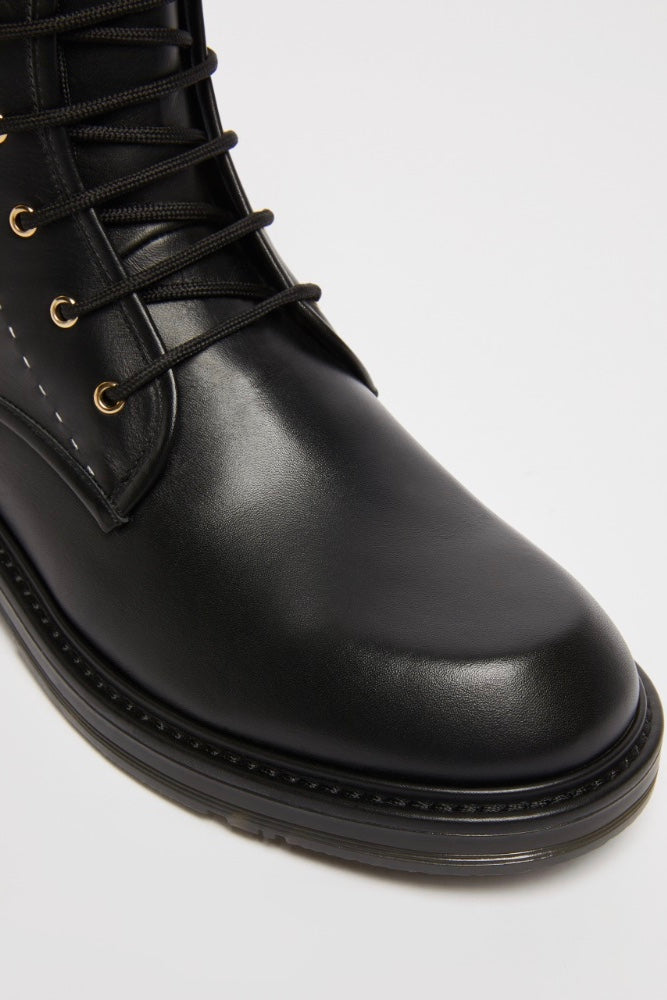 MAX MARA Leather Combat Boots - Dale