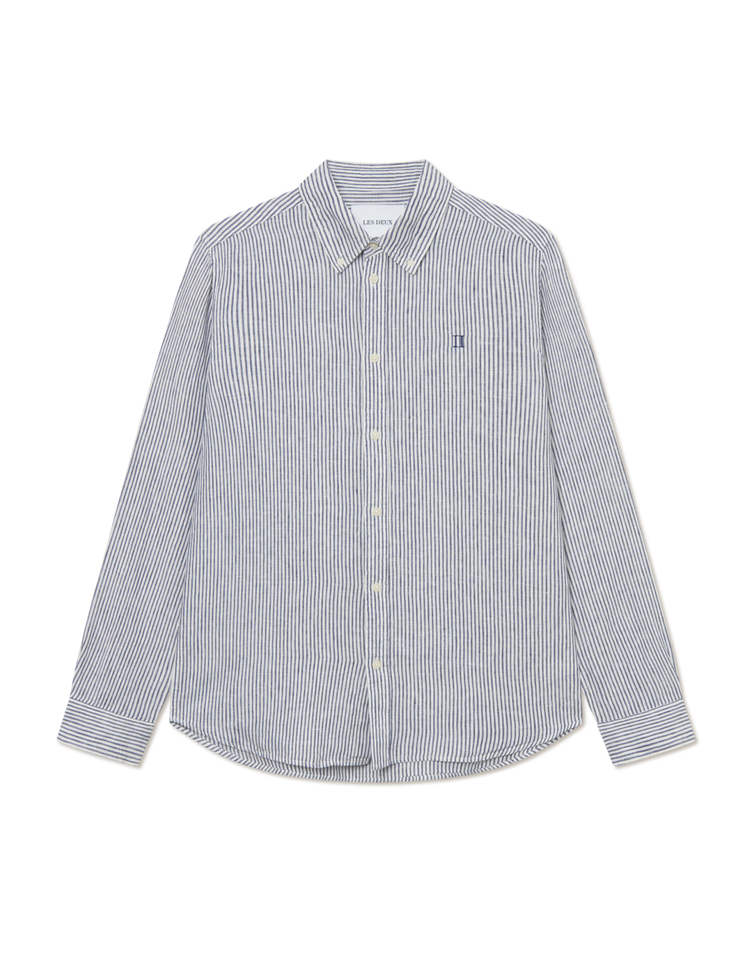 LES DEUX Kristian Linen B. D. Shirt Blueprint - Dale