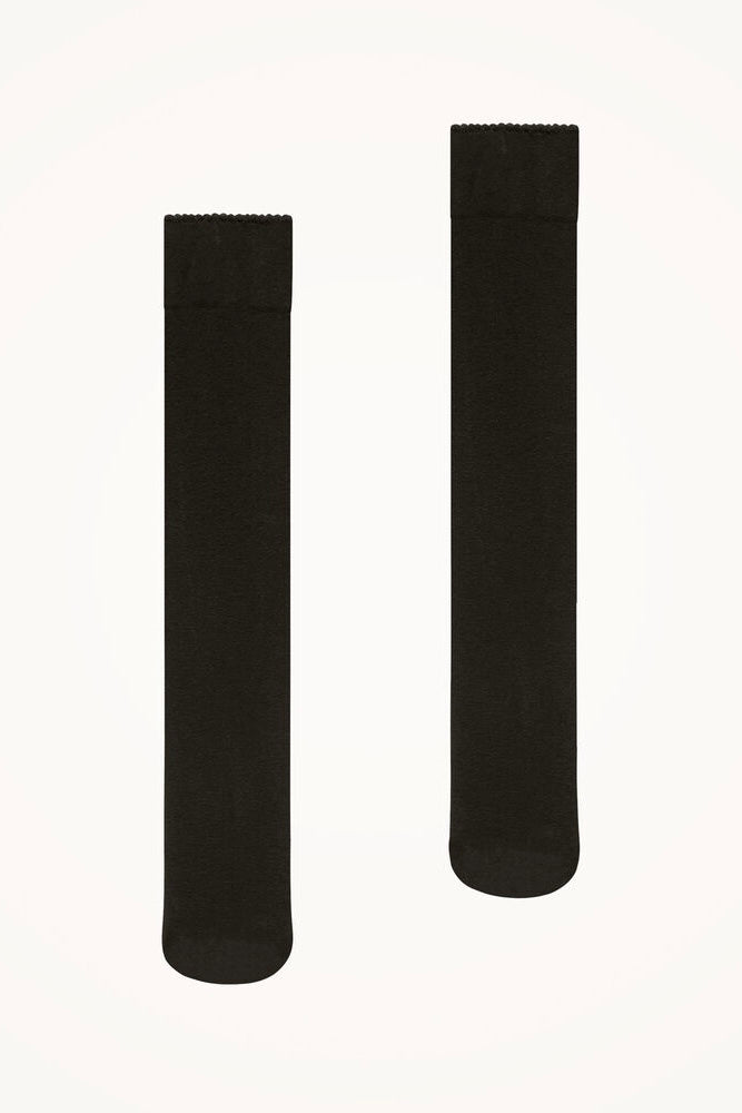 WOLFORD Velvet De Luxe 50 Knee-Highs Nearly Black - Dale