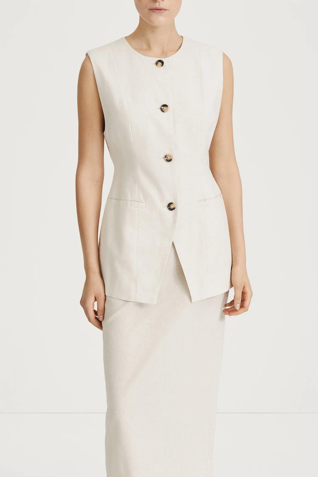 STYLEIN Sirella Vest Raw Linen - Dale