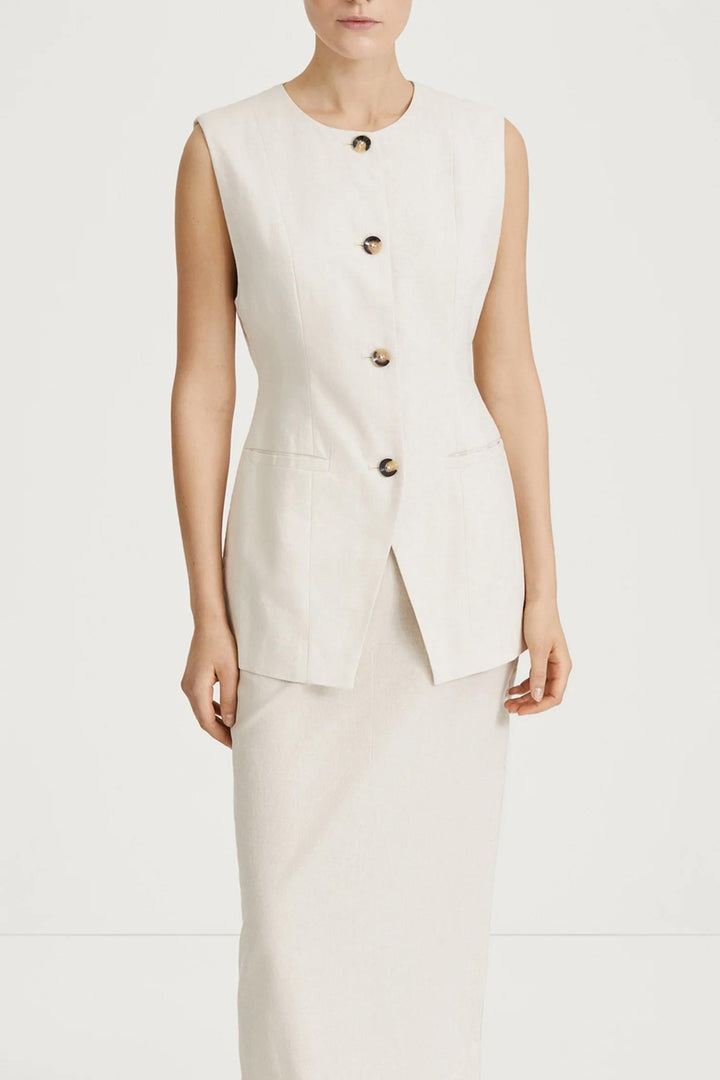 STYLEIN Sirella Vest Raw Linen - Dale