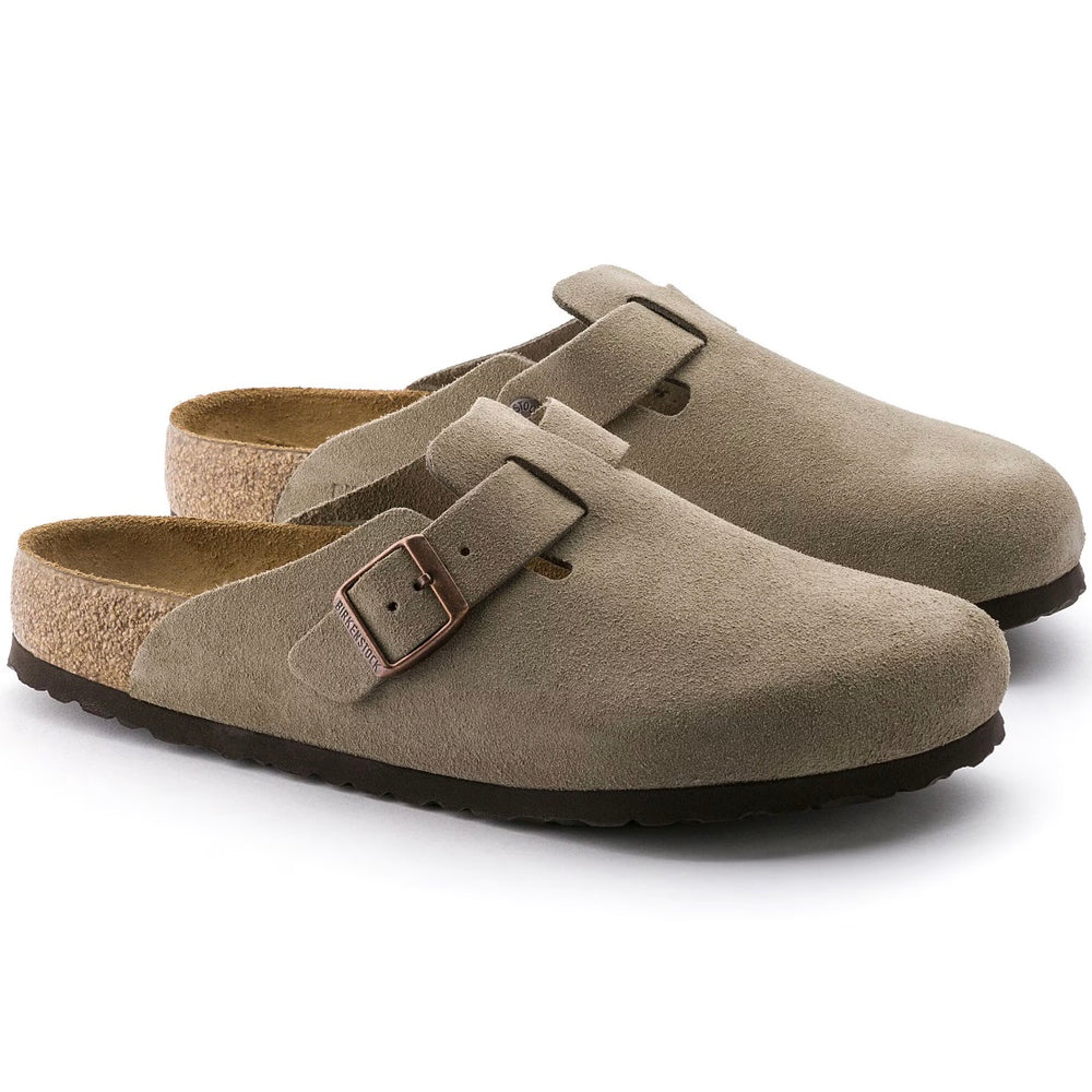 BIRKENSTOCK Boston Soft Footbed Dame Taupe - Dale