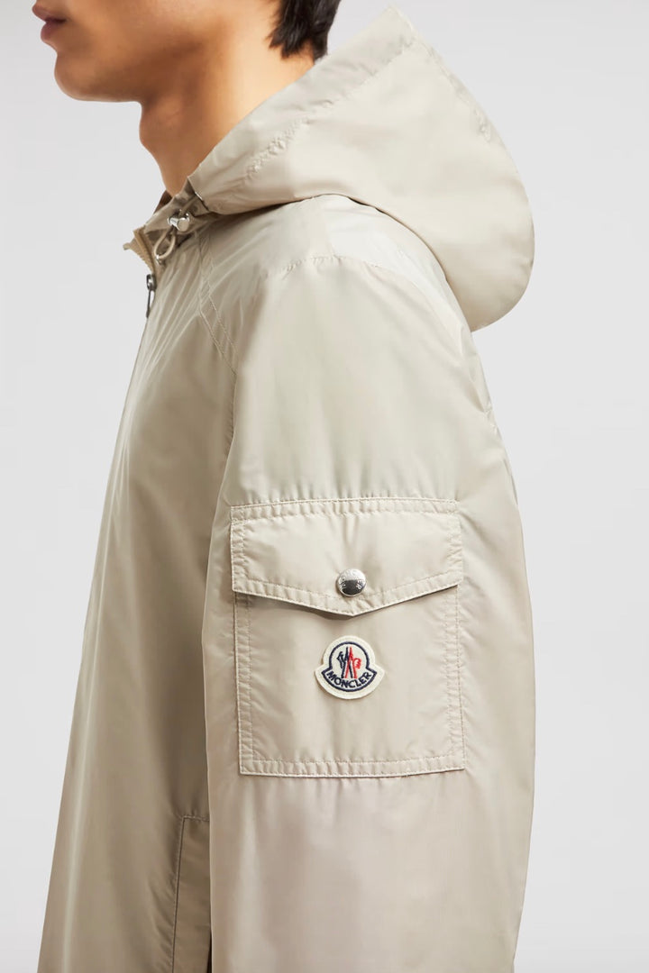 MONCLER Etiache Hooded Rain Jacket Beige - Dale