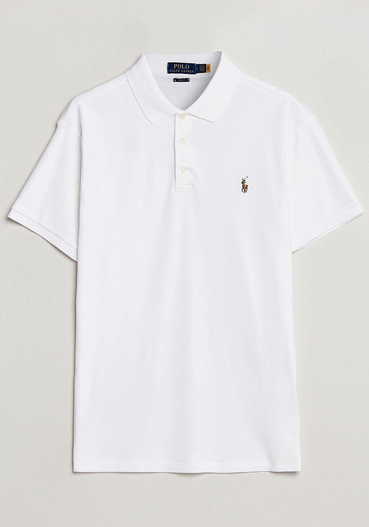 POLO RALPH LAUREN SLIM FIT PIMA POLO WHITE - Dale