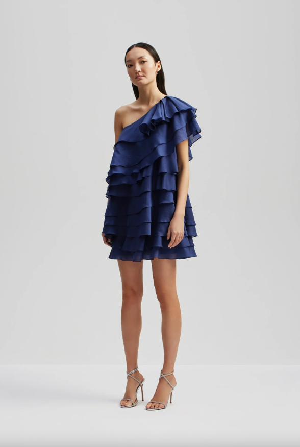 BY MALINA AMIE ONE-SHOULDER MINI DRESS - Dale