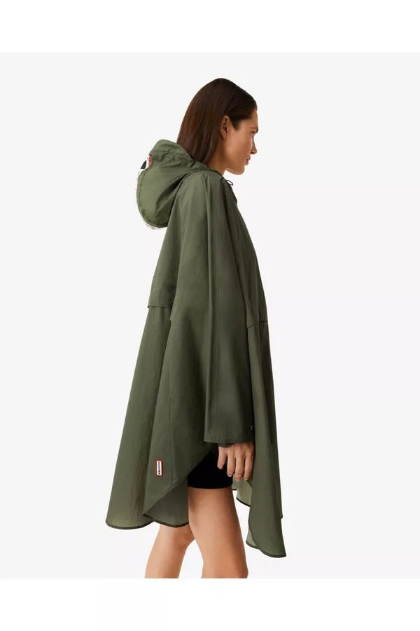 HUNTER Unisex Travel Packable Poncho Lichen Green - Dale