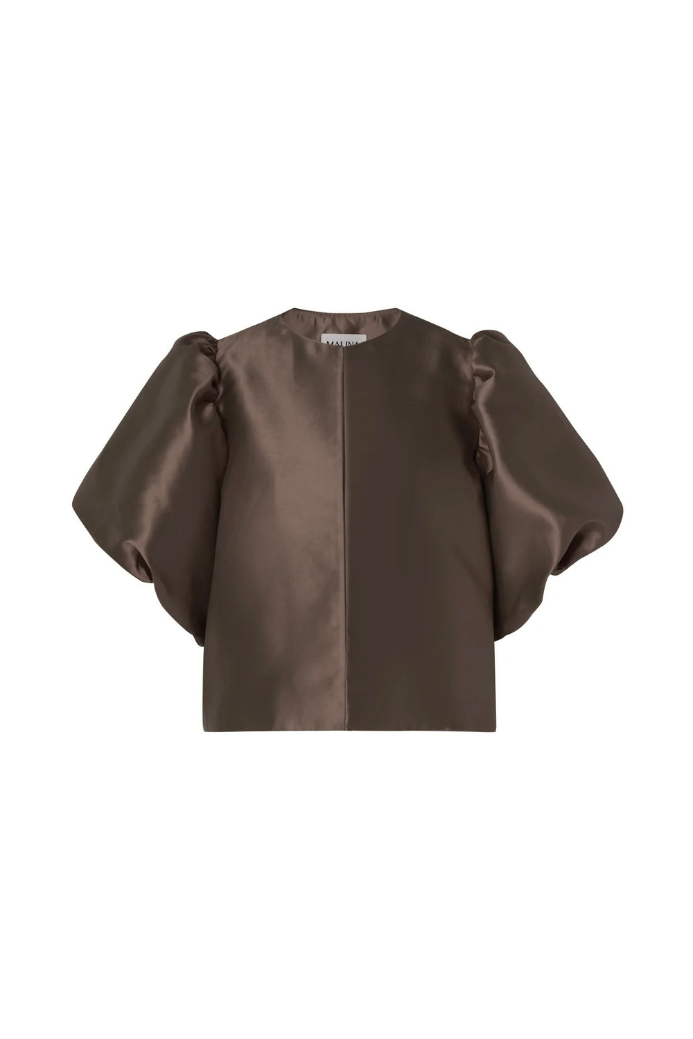 BY MALINA Cleo Pouf Sleeve Blouse Chocolate - Dale