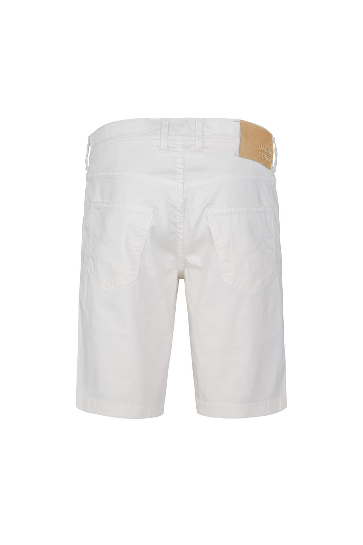 JACOB COHEN Nicolas Bermuda Slim Fit Cream White - Dale
