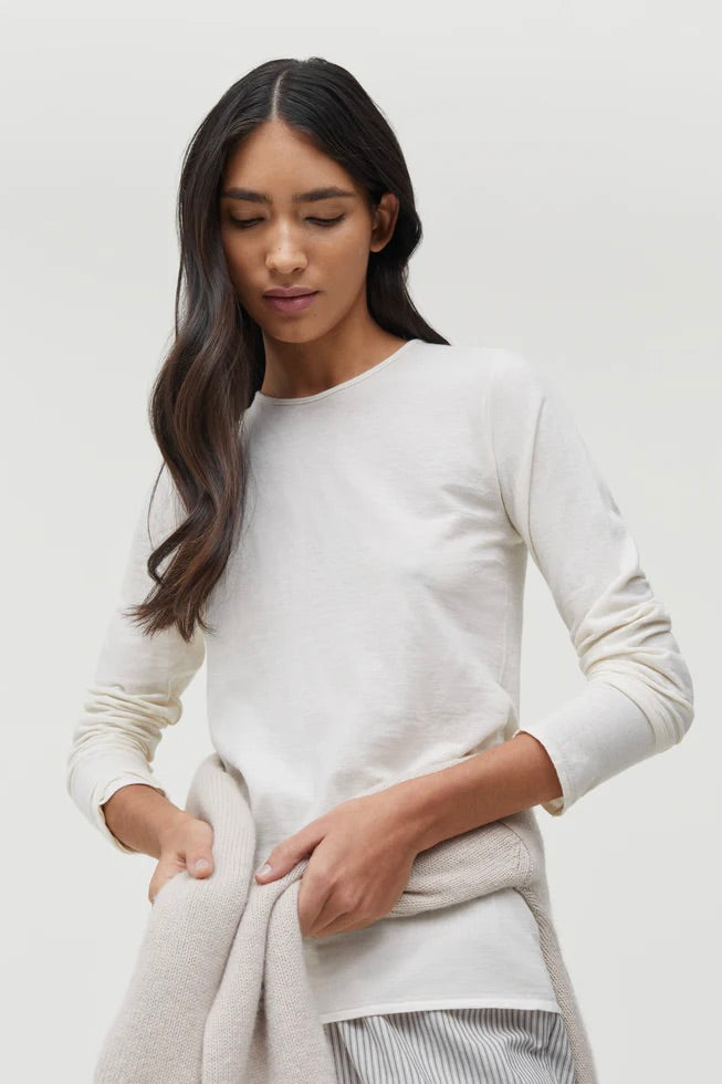 AIAYU Gentle Cashmere Long Sleeve Pure Ecru - Dale