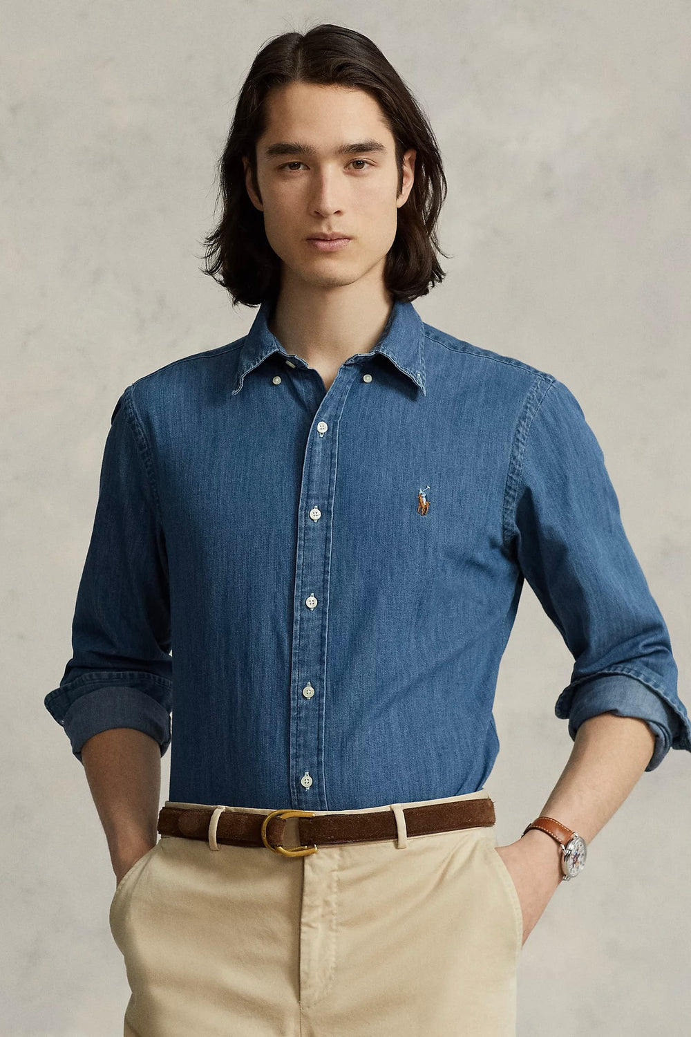 POLO RALPH LAUREN Custom Fit Denim Shirt - Dale
