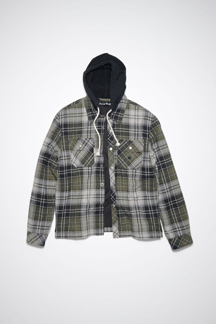 ACNE STUDIOS CHECK HOODED JACKET - Dale