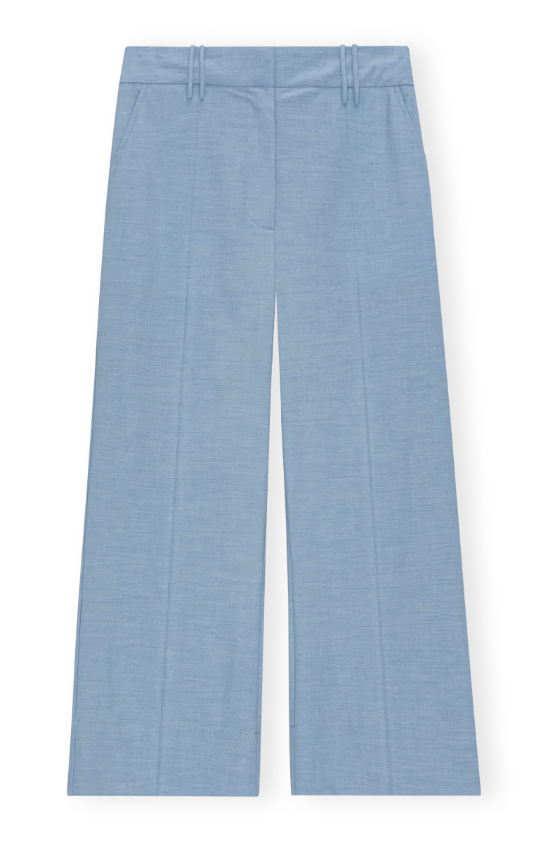 GANNI Drapey Melange cropped pants - Dale