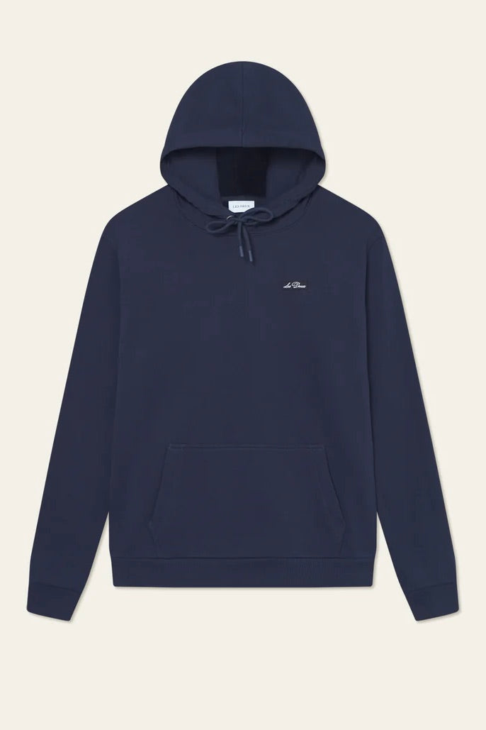 LES DEUX Patch Hoodie Dark Navy - Dale
