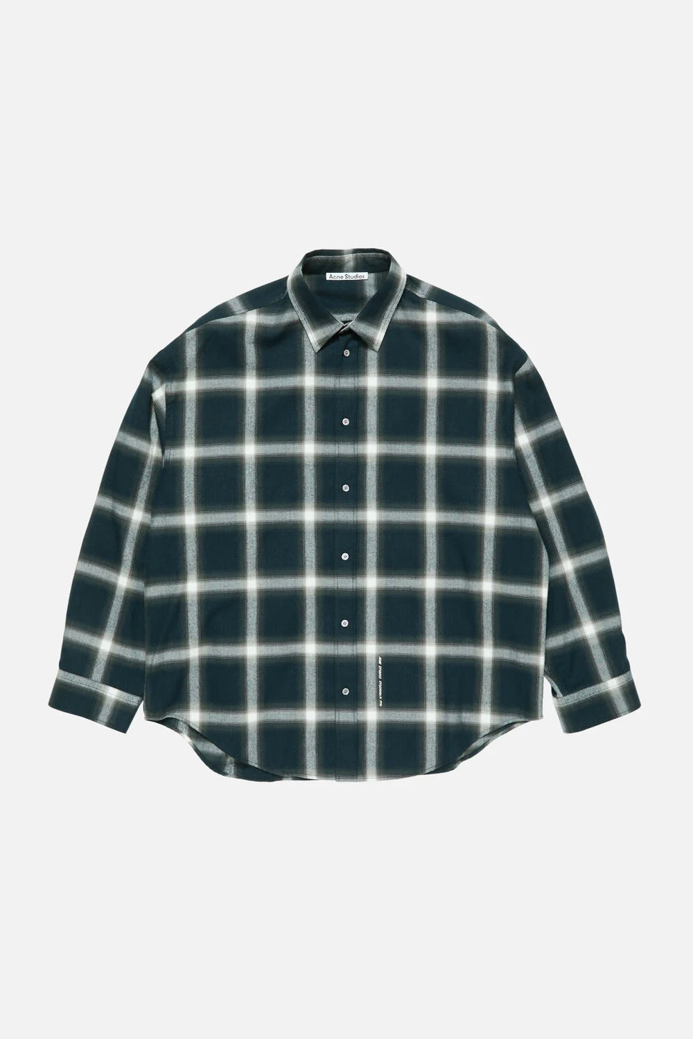 ACNE STUDIOS Button-Up Flannel Check Shirt - Dale
