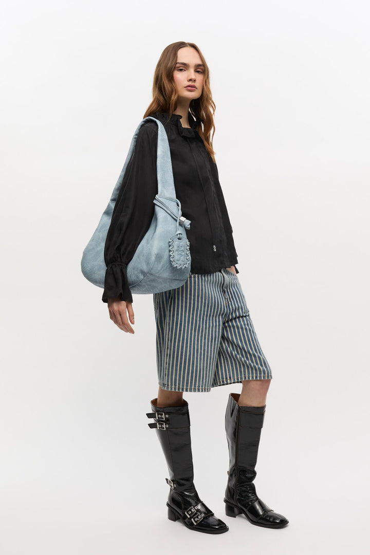 GANNI Bleached Medium Hobo Bag - Dale