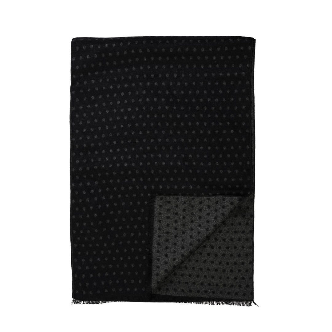 Double Face Silk Scarf Black